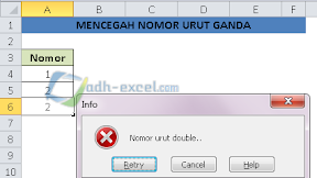 Cara Mencegah Input Data Ganda Dalam Excel Dengan Data Validation
